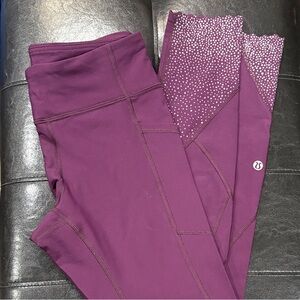 Lululemon Athletica Plum Leggings